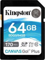 Купить карта памяти Kingston SDXC Canvas Go! Plus (64Gb) по цене от 338 грн.
